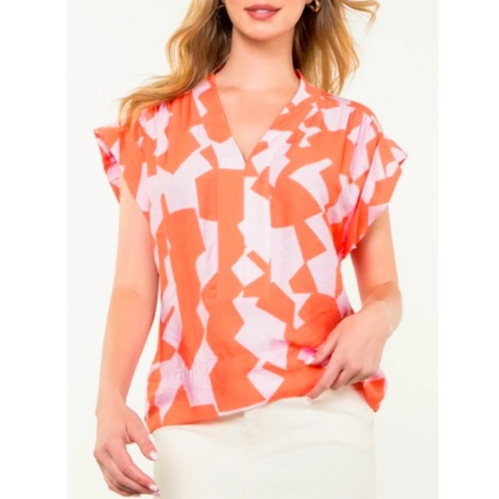 THML Women's XS Coral Pink Earthy‎ Boho Colorful Preppy MINT